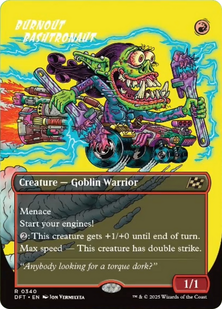 Burnout Bashtronaut - Rare Creature — Goblin Warrior card from Aetherdrift
