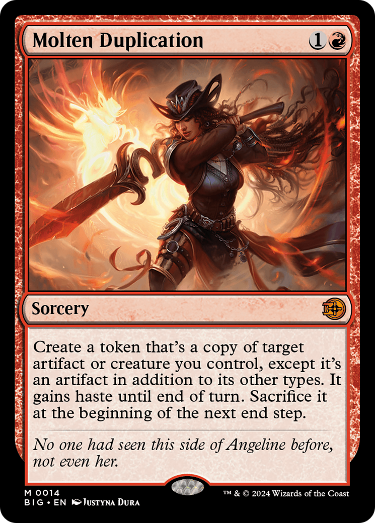 Molten Duplication - Mythic Sorcery card from The Big Score