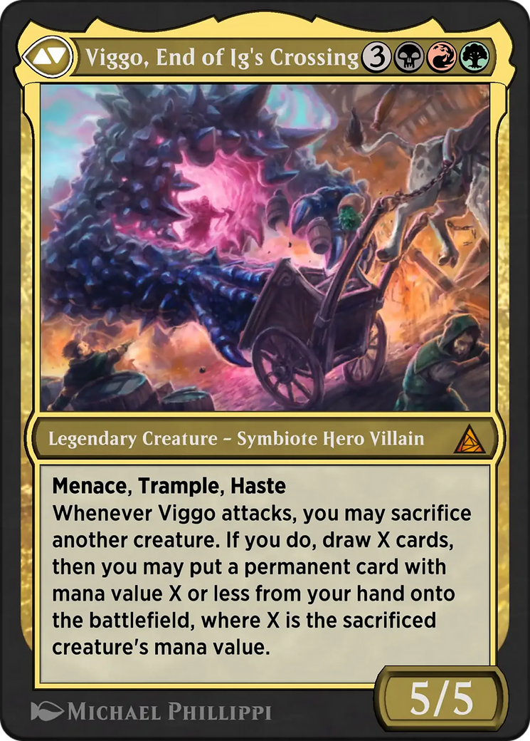 Back face of Eddie Brock // Venom, Lethal Protector