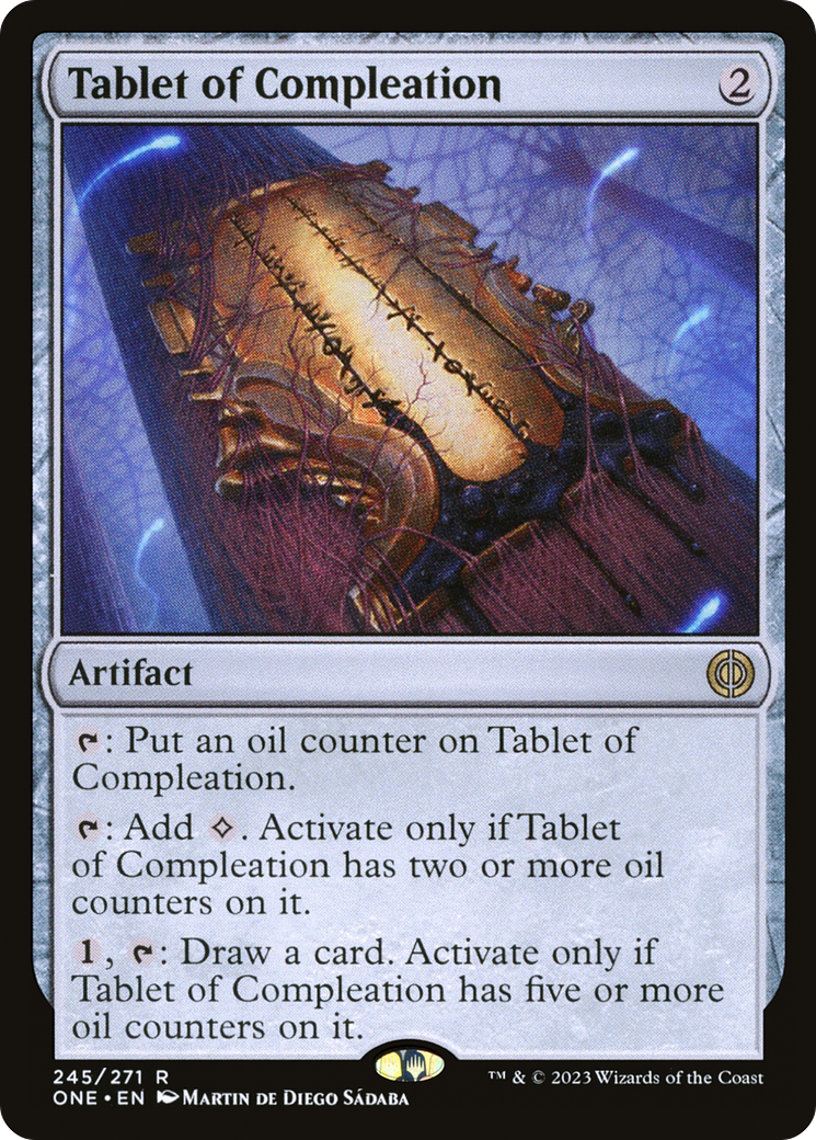 Tablet of Compleation - Rare Artifact card from Phyrexia: All Will Be One