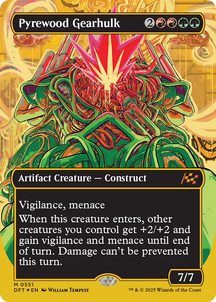 Pyrewood Gearhulk - Mythic Artifact Creature — Construct card from Aetherdrift