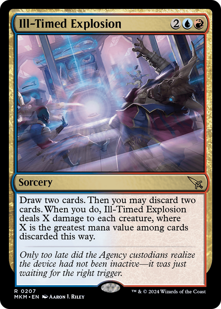 Ill-Timed Explosion - Rare Sorcery card from Murders at Karlov Manor