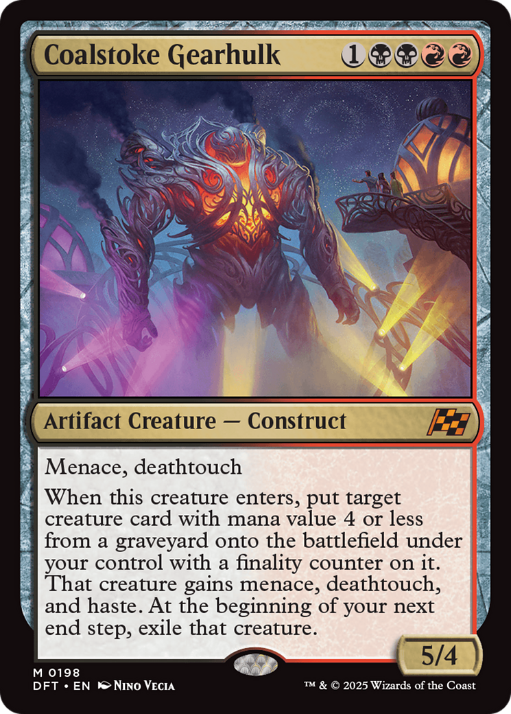 Coalstoke Gearhulk - Mythic Artifact Creature — Construct card from Aetherdrift