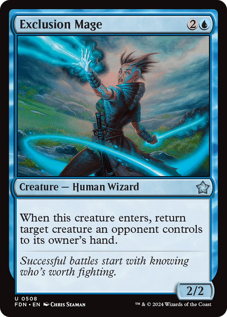 Exclusion Mage - Uncommon Creature — Human Wizard card from Foundations