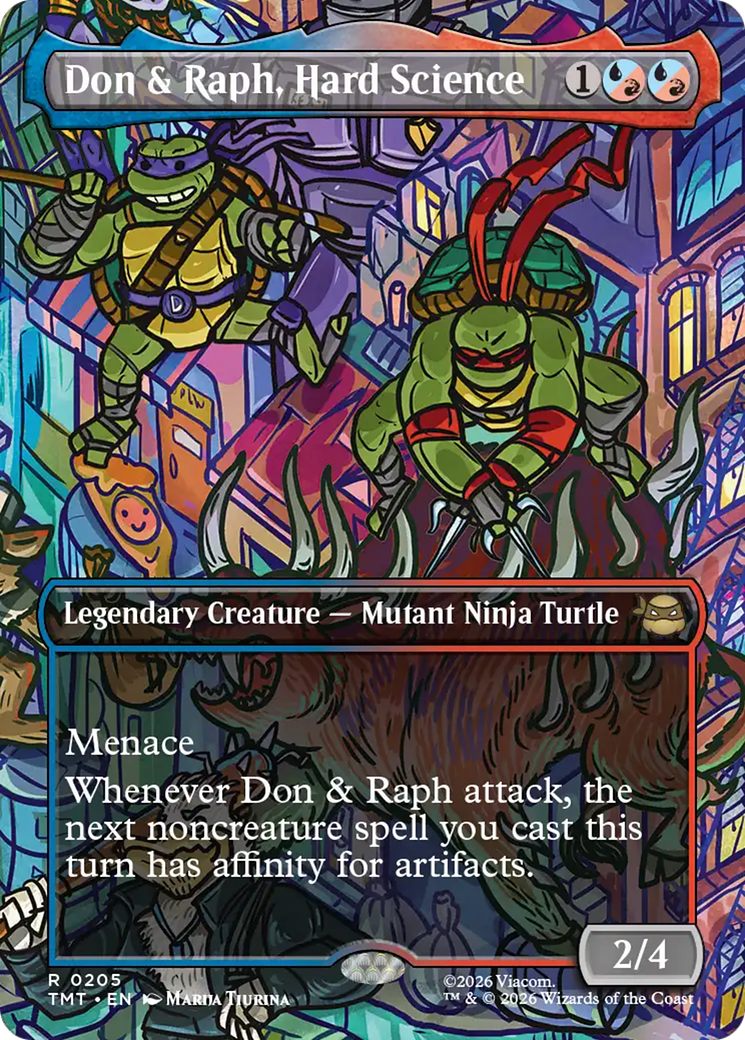 Don & Raph, Hard Science - Rare Legendary Creature — Mutant Ninja Turtle card from Teenage Mutant Ninja Turtles