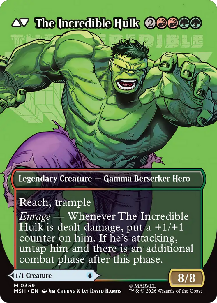 Back face of Bruce Banner // The Incredible Hulk - Legendary Creature — Human Scientist Hero card
