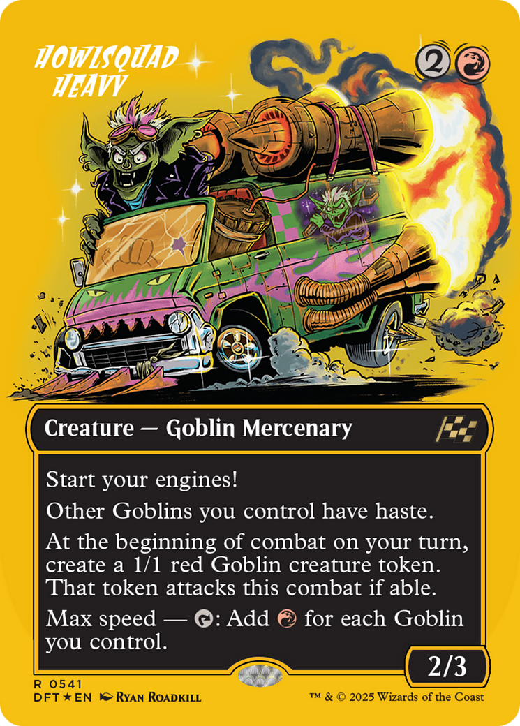 Howlsquad Heavy - Rare Creature — Goblin Mercenary card from Aetherdrift