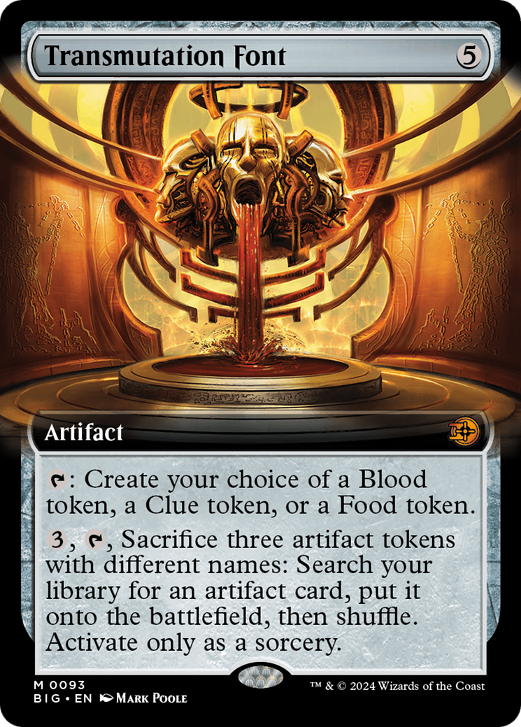 Transmutation Font - Mythic Artifact card from The Big Score