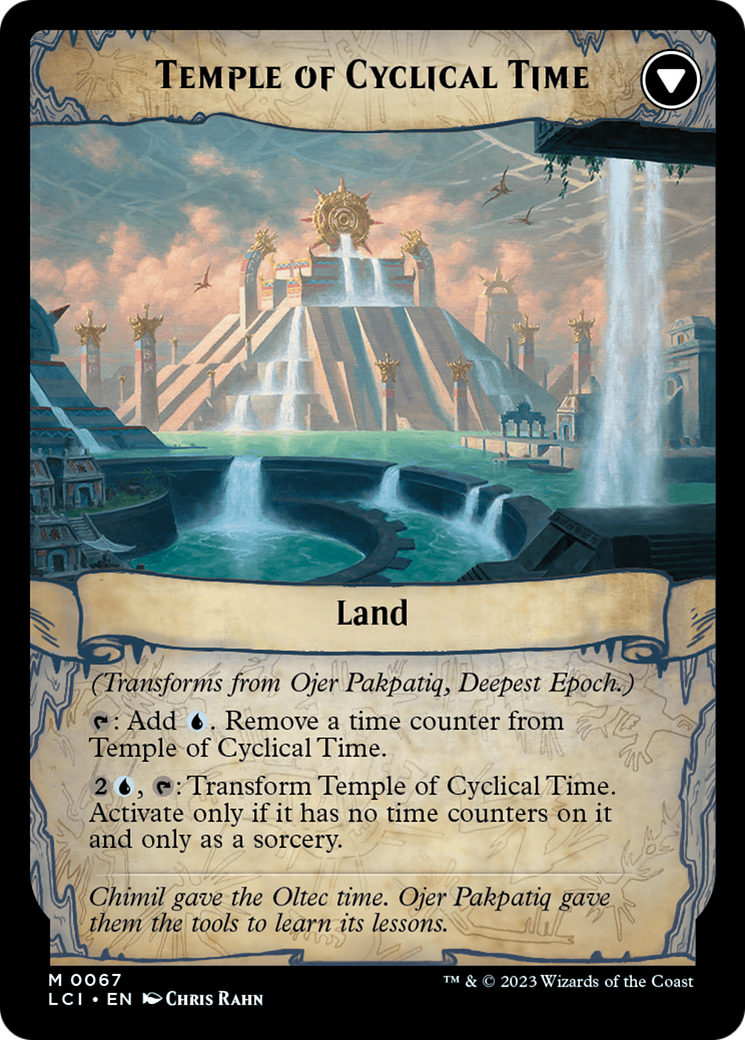 Back face of Ojer Pakpatiq, Deepest Epoch // Temple of Cyclical Time - Legendary Creature — God card