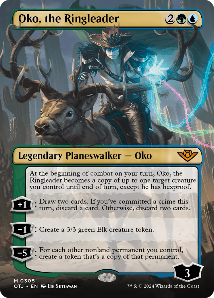 Oko, the Ringleader - Mythic Legendary Planeswalker — Oko card from Outlaws of Thunder Junction
