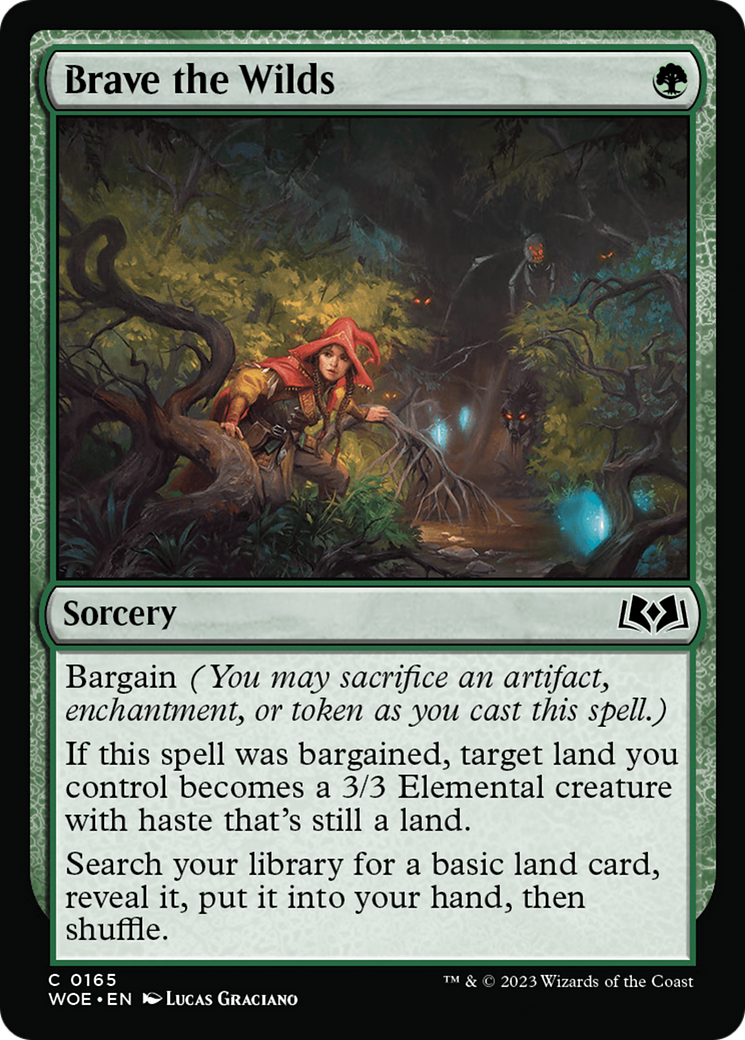 Brave the Wilds - Common Sorcery card from Wilds of Eldraine