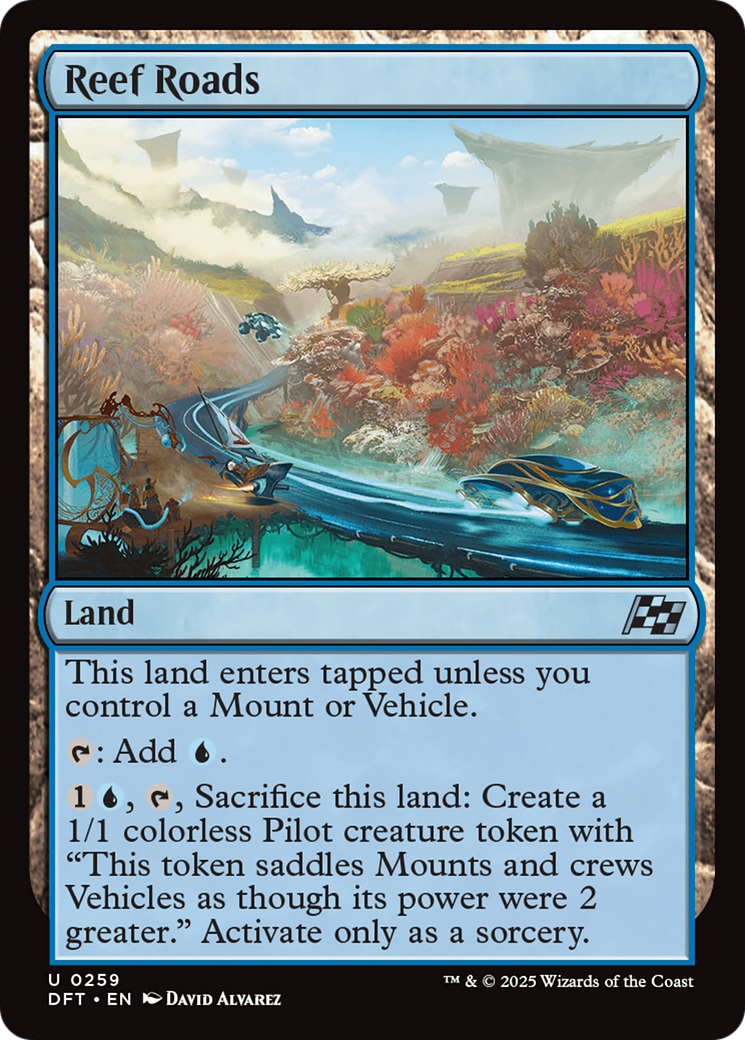 Reef Roads - Uncommon Land card from Aetherdrift