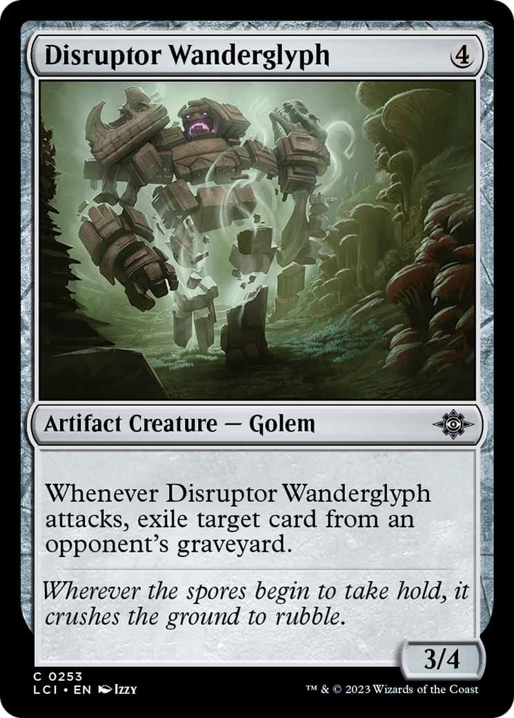 Disruptor Wanderglyph - Common Artifact Creature — Golem card from The Lost Caverns of Ixalan
