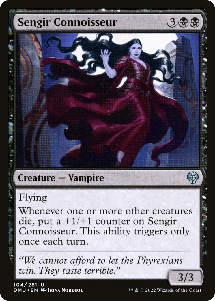 Sengir Connoisseur - Uncommon Creature — Vampire card from Dominaria United