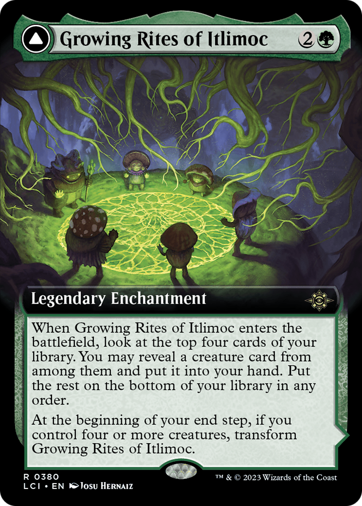 Growing Rites of Itlimoc // Itlimoc, Cradle of the Sun - Rare Legendary Enchantment card from The Lost Caverns of Ixalan
