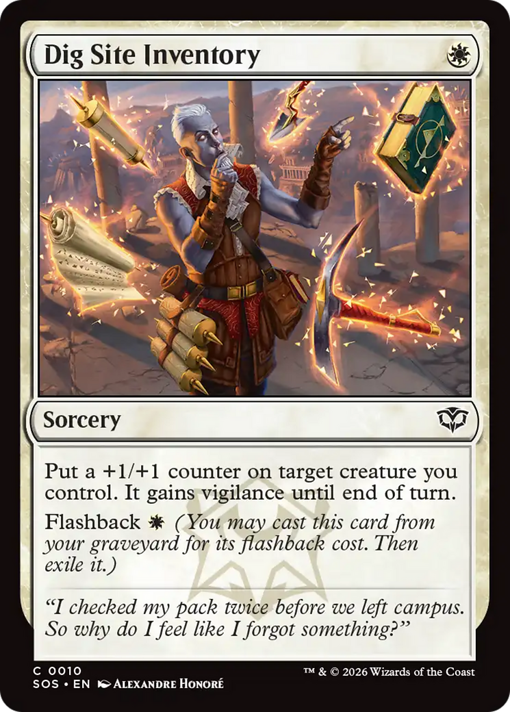 Dig Site Inventory - Common Sorcery card from Secrets of Strixhaven