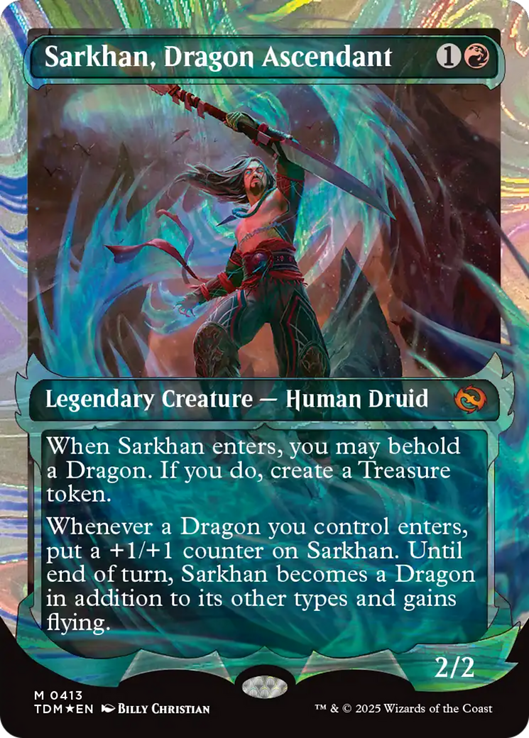 Sarkhan, Dragon Ascendant - Mythic Legendary Creature — Human Druid card from Tarkir: Dragonstorm