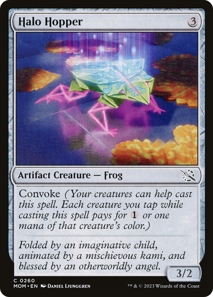 Halo Hopper - Common Artifact Creature — Frog card from March of the Machine