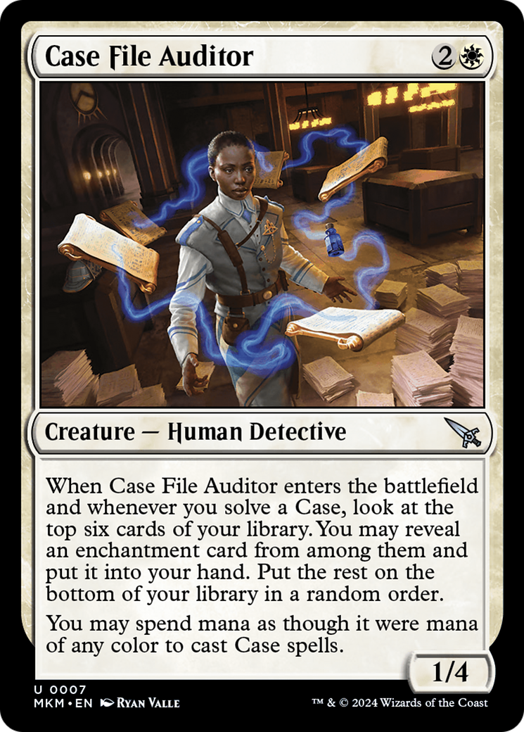Case File Auditor - Uncommon Creature — Human Detective card from Murders at Karlov Manor