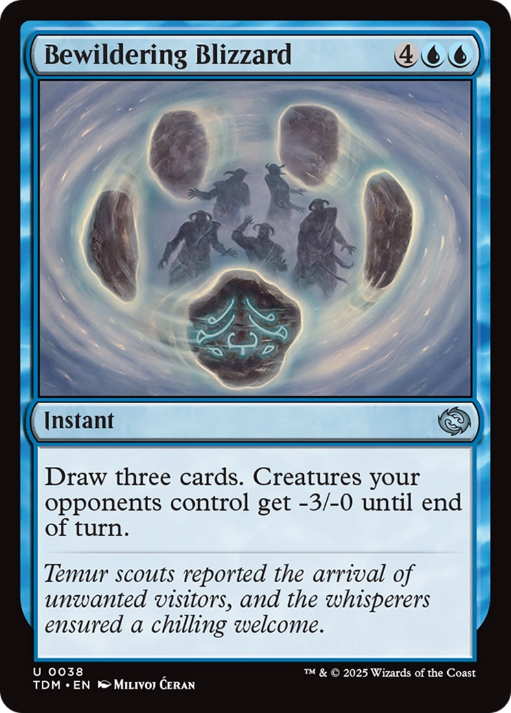 Bewildering Blizzard - Uncommon Instant card from Tarkir: Dragonstorm