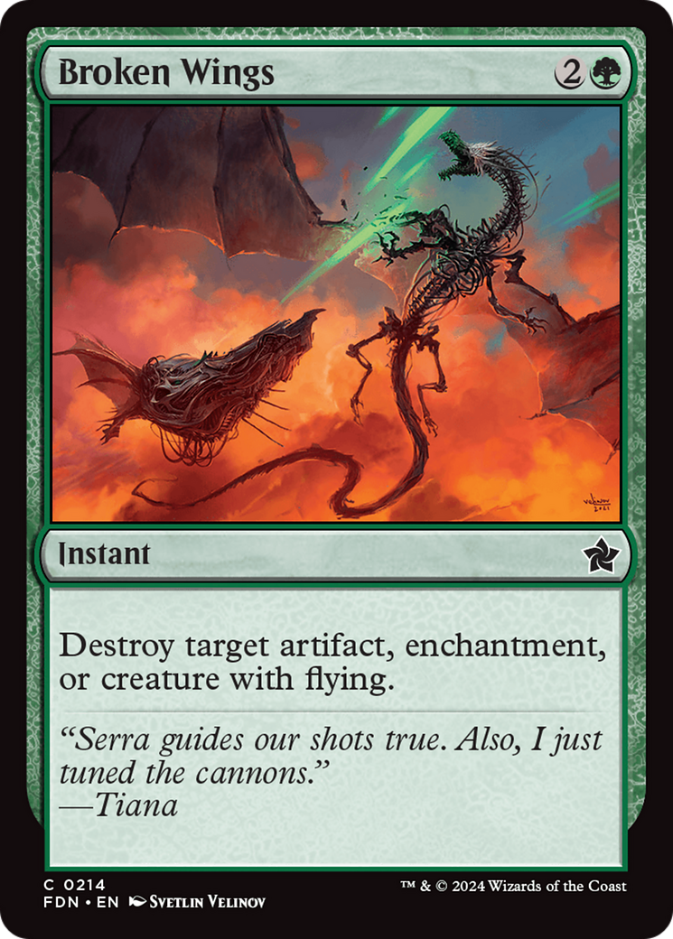 Broken Wings - Common Instant card from Foundations