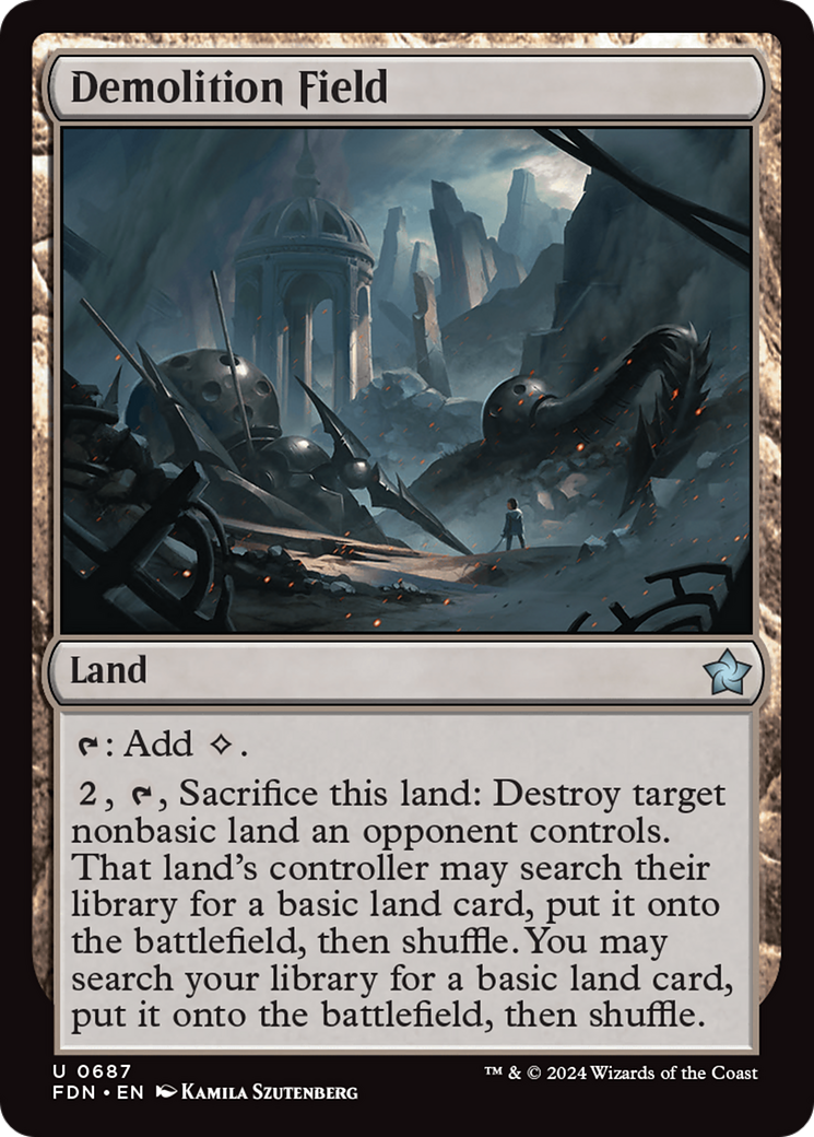 Demolition Field - Land used in Dimir main decks