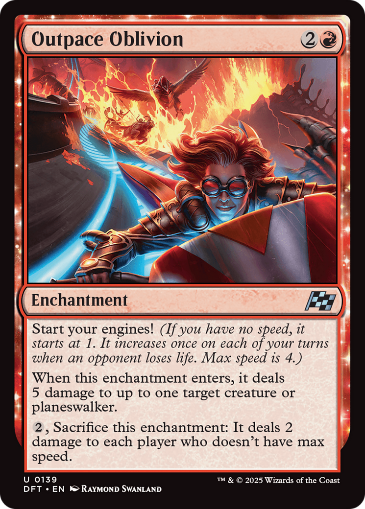 Outpace Oblivion - Uncommon Enchantment card from Aetherdrift