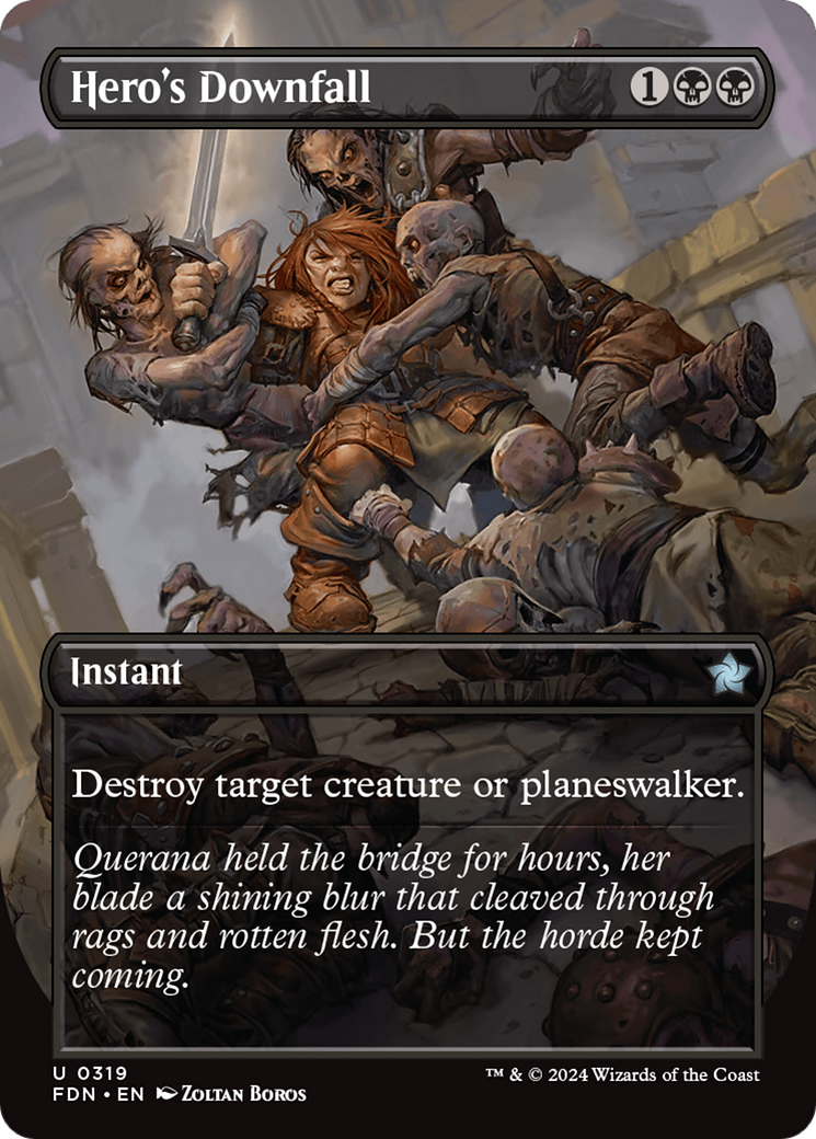 Hero's Downfall - Uncommon Instant card from Foundations