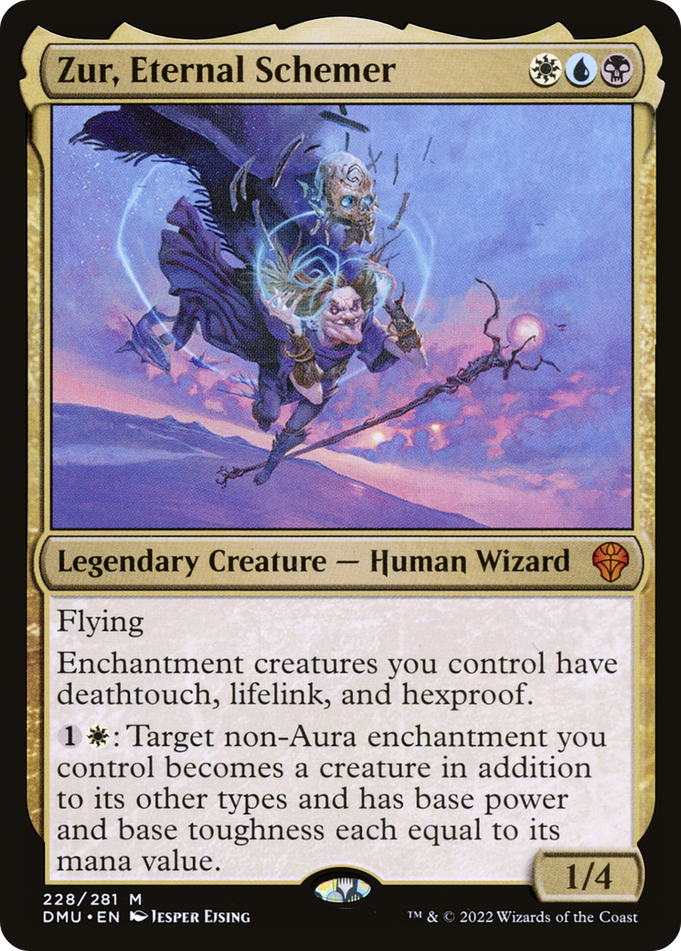 Zur, Eternal Schemer - Mythic Legendary Creature — Human Wizard card from Dominaria United