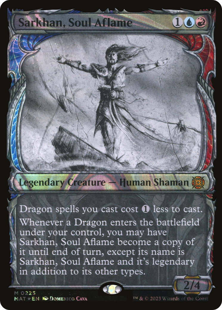 Sarkhan, Soul Aflame - Mythic Legendary Creature — Human Shaman card from March of the Machine: The Aftermath