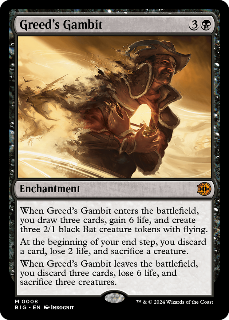 Greed's Gambit - Mythic Enchantment card from The Big Score