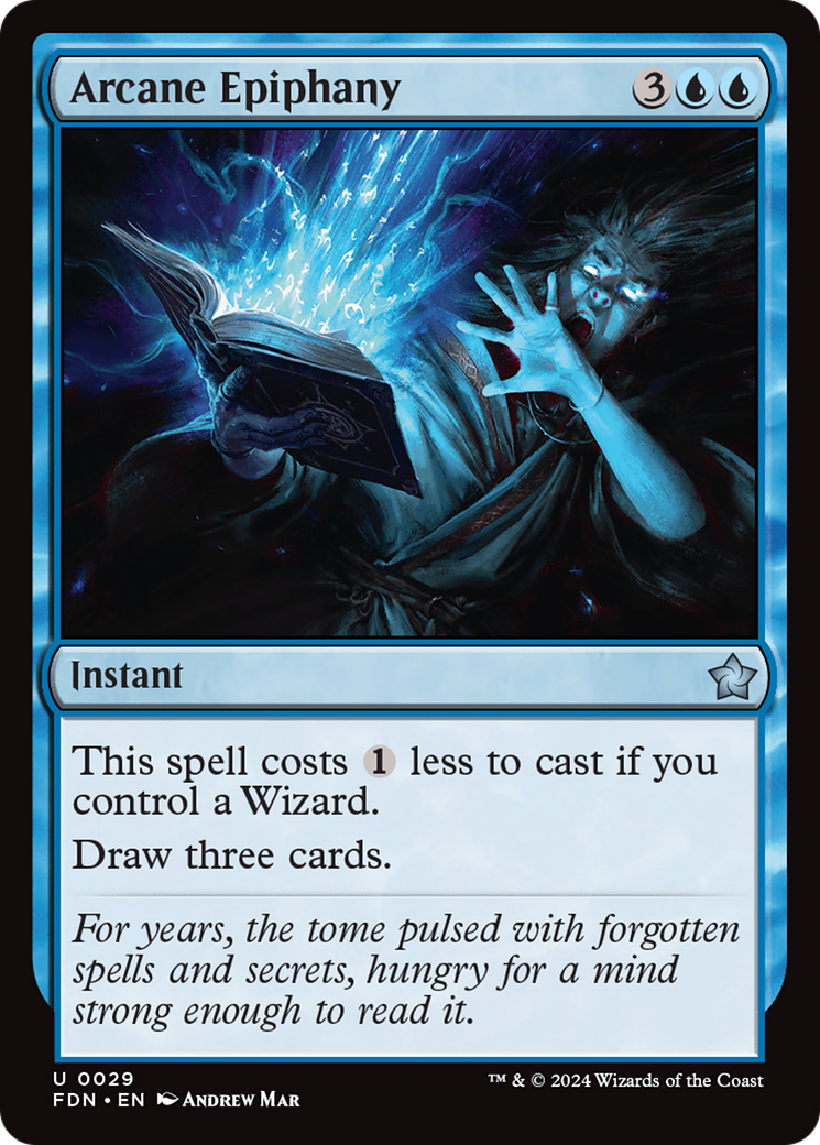 Arcane Epiphany - Uncommon Instant card from Foundations