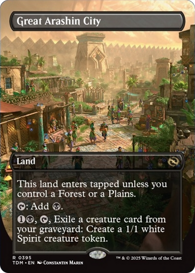 Great Arashin City - Rare Land card from Tarkir: Dragonstorm