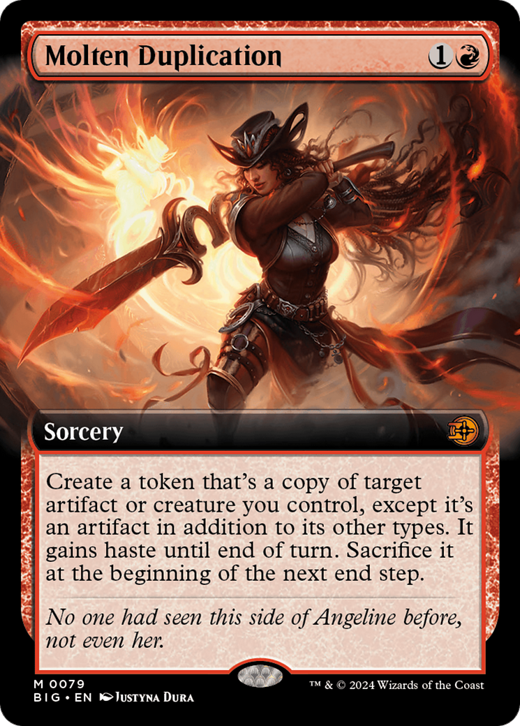 Molten Duplication - Mythic Sorcery card from The Big Score