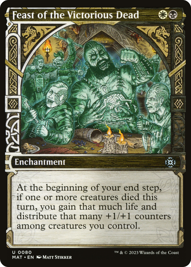 Feast of the Victorious Dead - Uncommon Enchantment card from March of the Machine: The Aftermath