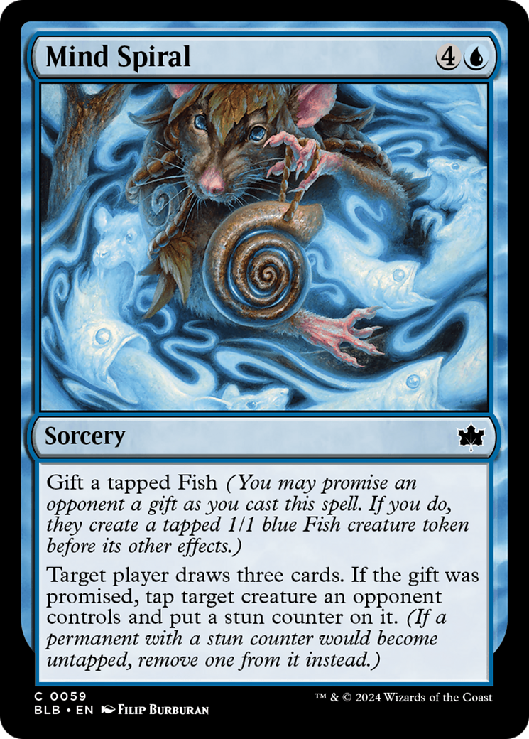 Mind Spiral - Common Sorcery card from Bloomburrow