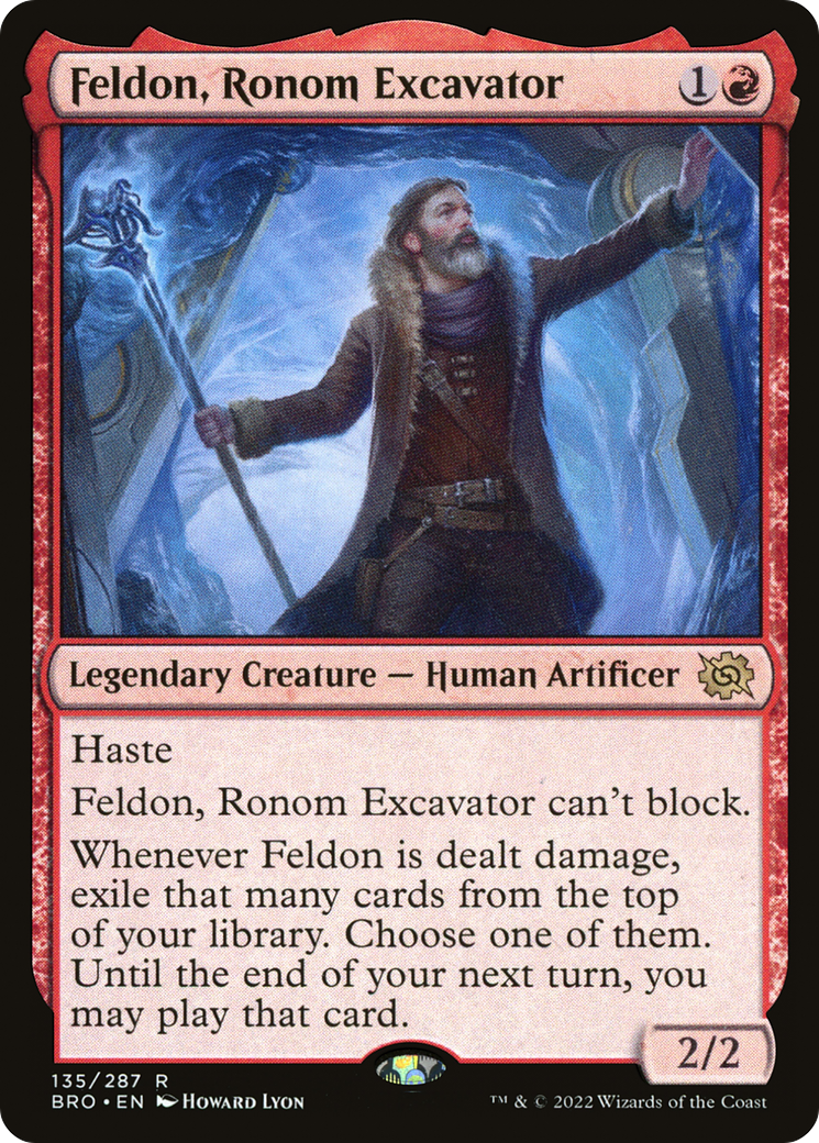 Feldon, Ronom Excavator - Rare Legendary Creature — Human Artificer card from The Brothers' War