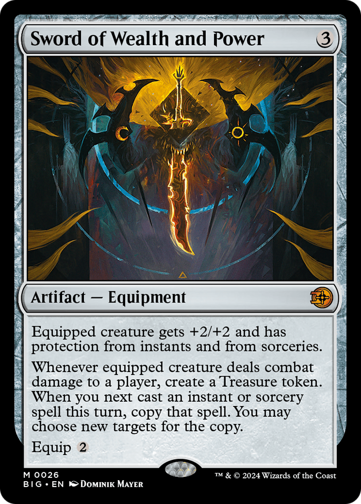Sword of Wealth and Power - Mythic Artifact — Equipment card from The Big Score