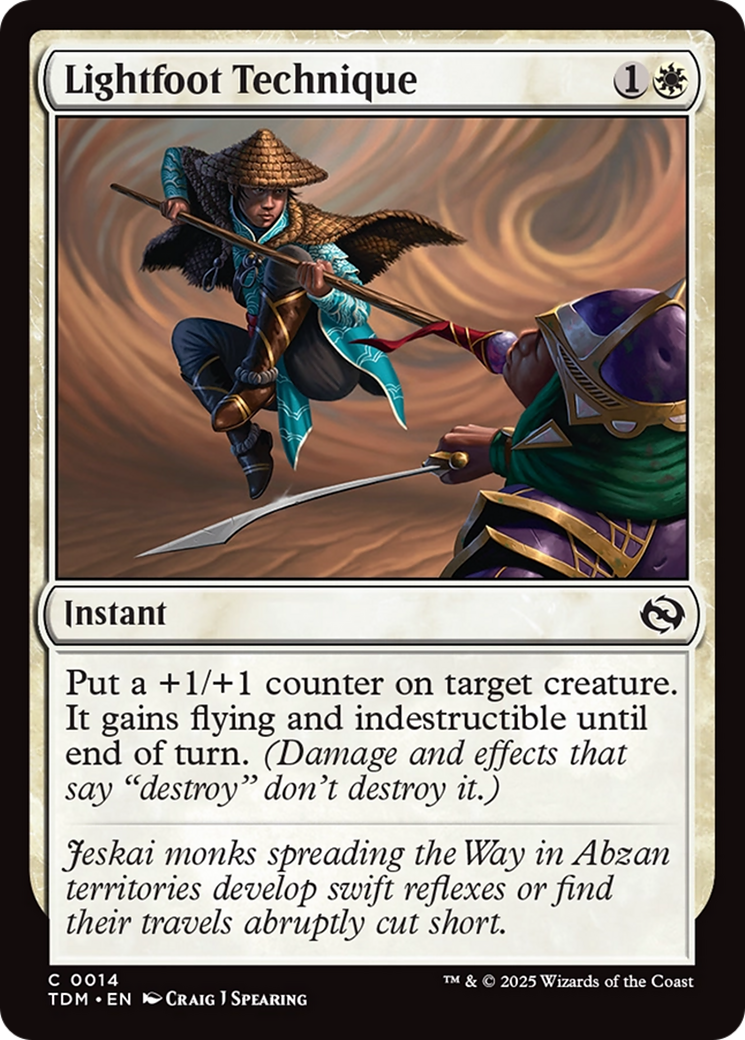 Lightfoot Technique - Common Instant card from Tarkir: Dragonstorm