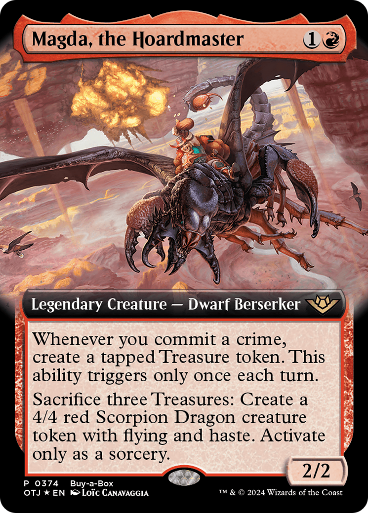 Magda, the Hoardmaster - Rare Legendary Creature — Dwarf Berserker card from Outlaws of Thunder Junction