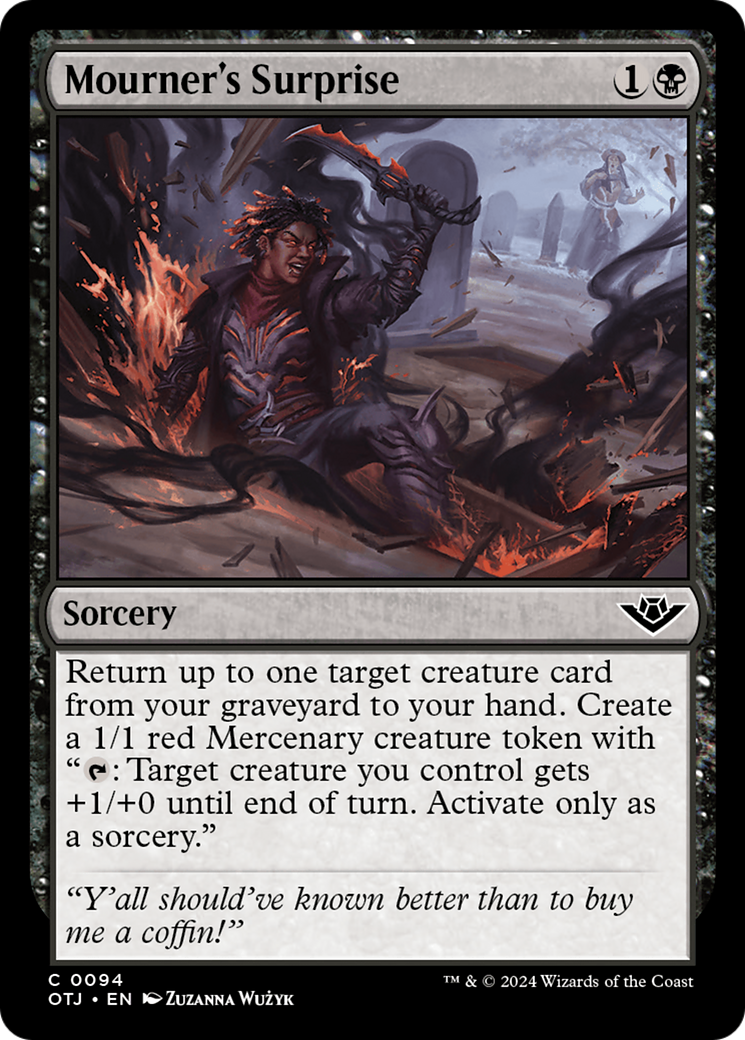 Mourner's Surprise - Common Sorcery card from Outlaws of Thunder Junction