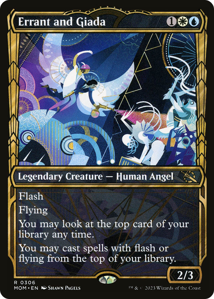 Errant and Giada - Rare Legendary Creature — Human Angel card from March of the Machine