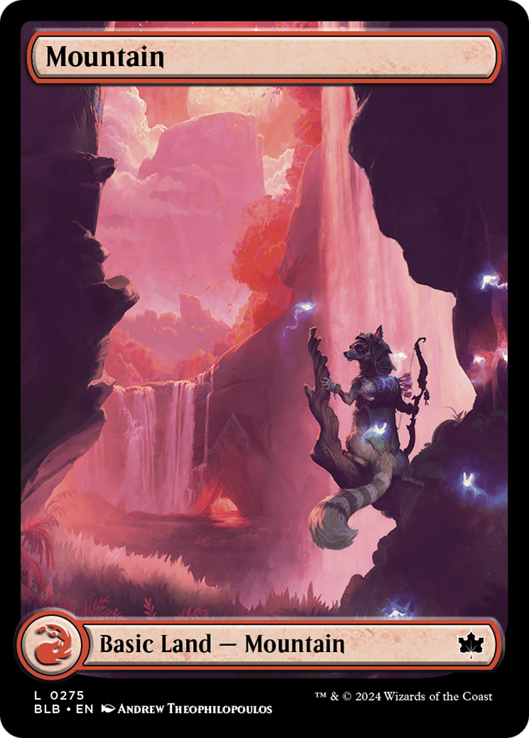 Mountain - Common Basic Land — Mountain card from Bloomburrow