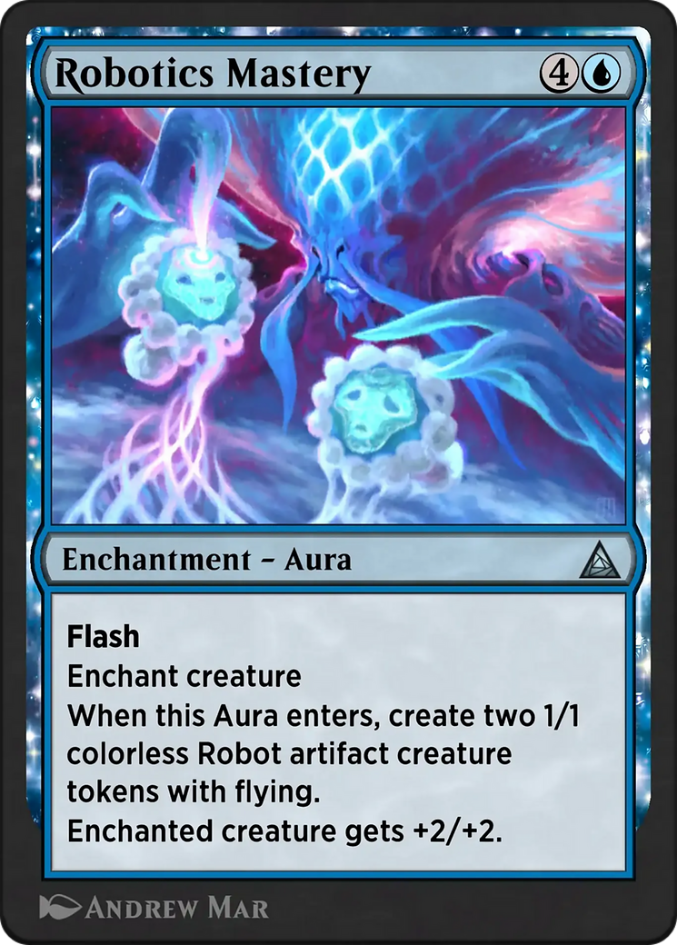 Robotics Mastery - Uncommon Enchantment — Aura card from Through the Omenpaths