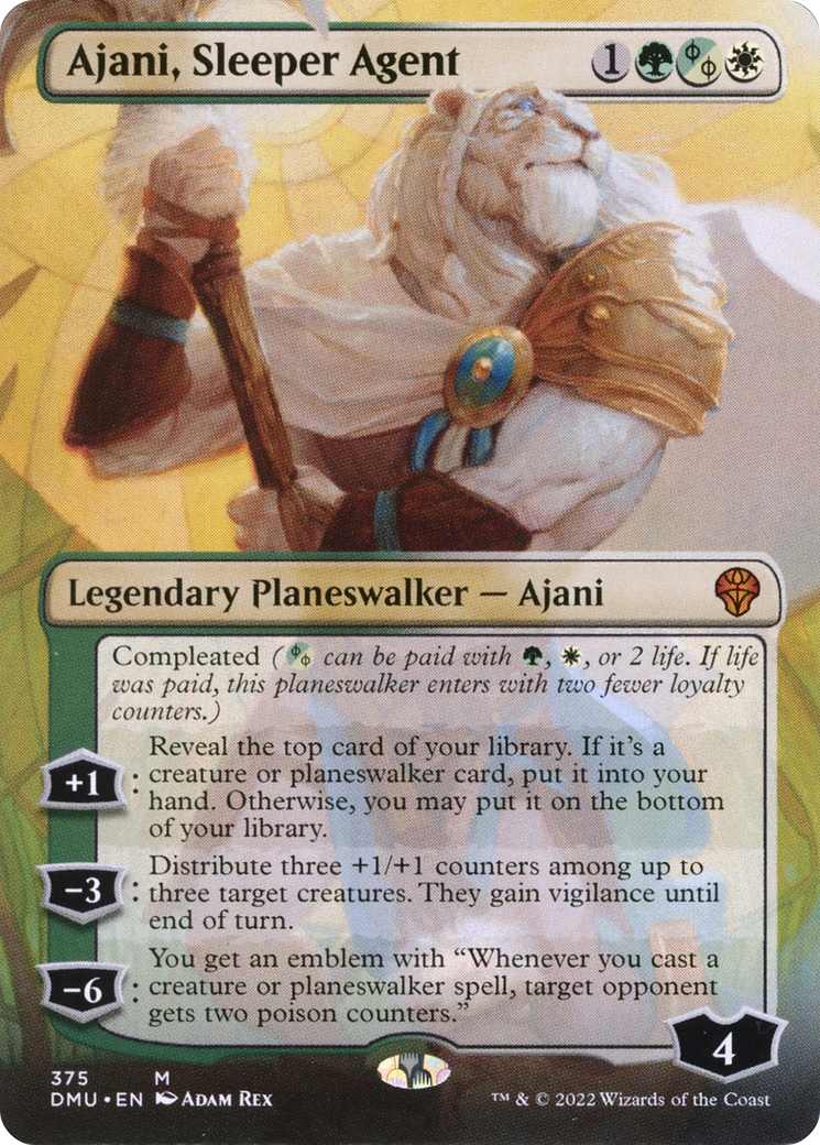 Ajani, Sleeper Agent - Mythic Legendary Planeswalker — Ajani card from Dominaria United