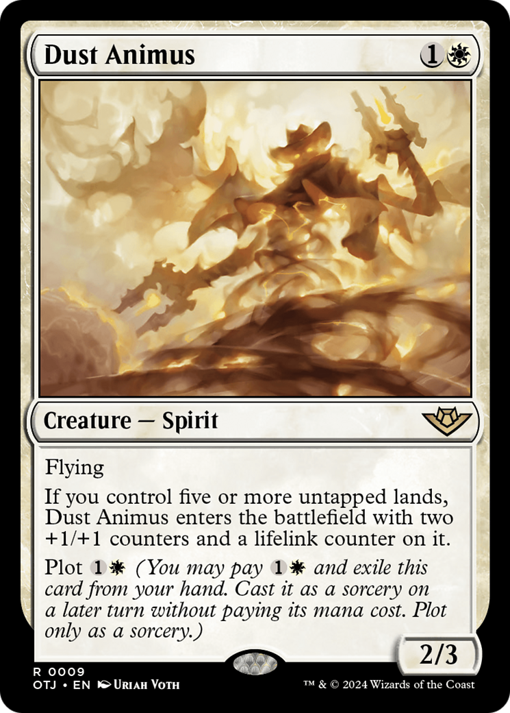 Dust Animus - Rare Creature — Spirit card from Outlaws of Thunder Junction