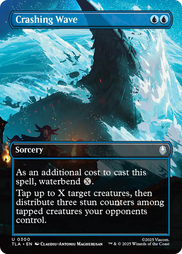 Crashing Wave - Uncommon Sorcery card from Avatar: The Last Airbender