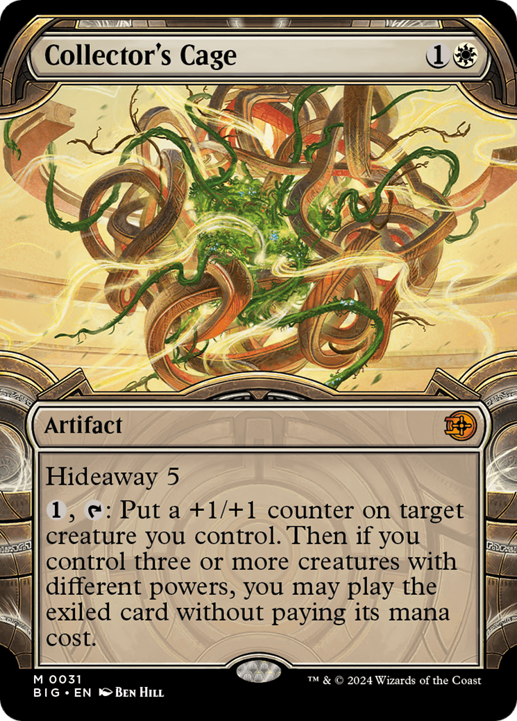 Collector's Cage - Mythic Artifact card from The Big Score
