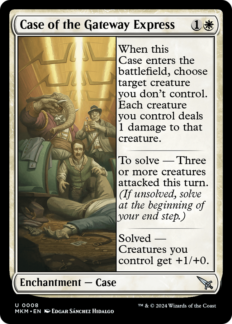 Case of the Gateway Express - Uncommon Enchantment — Case card from Murders at Karlov Manor