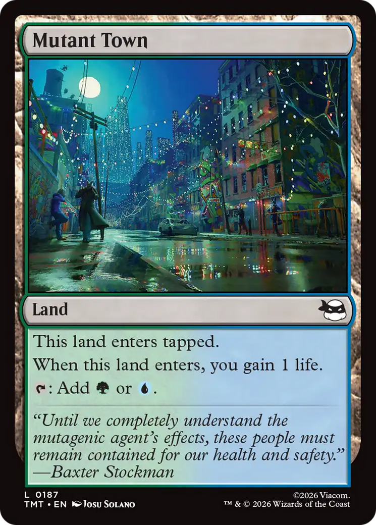 Mutant Town - Common Land card from Teenage Mutant Ninja Turtles